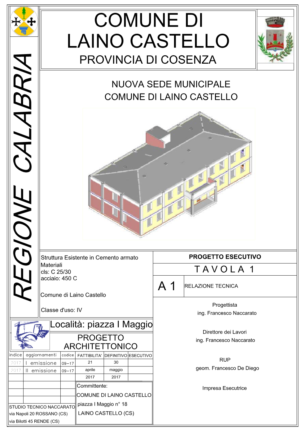 Nuova Sede Municipale Comune Di Laino Castello