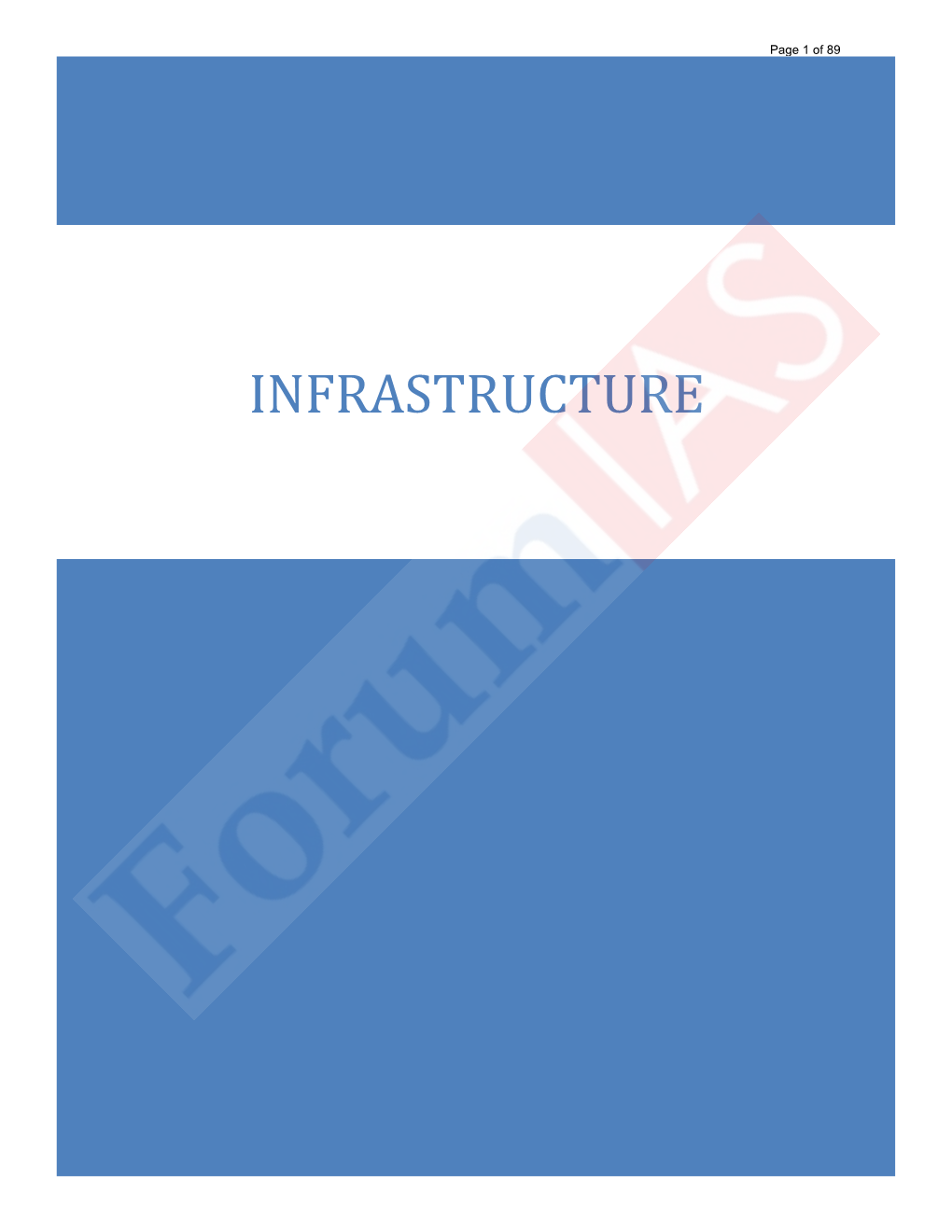 Infrastructure