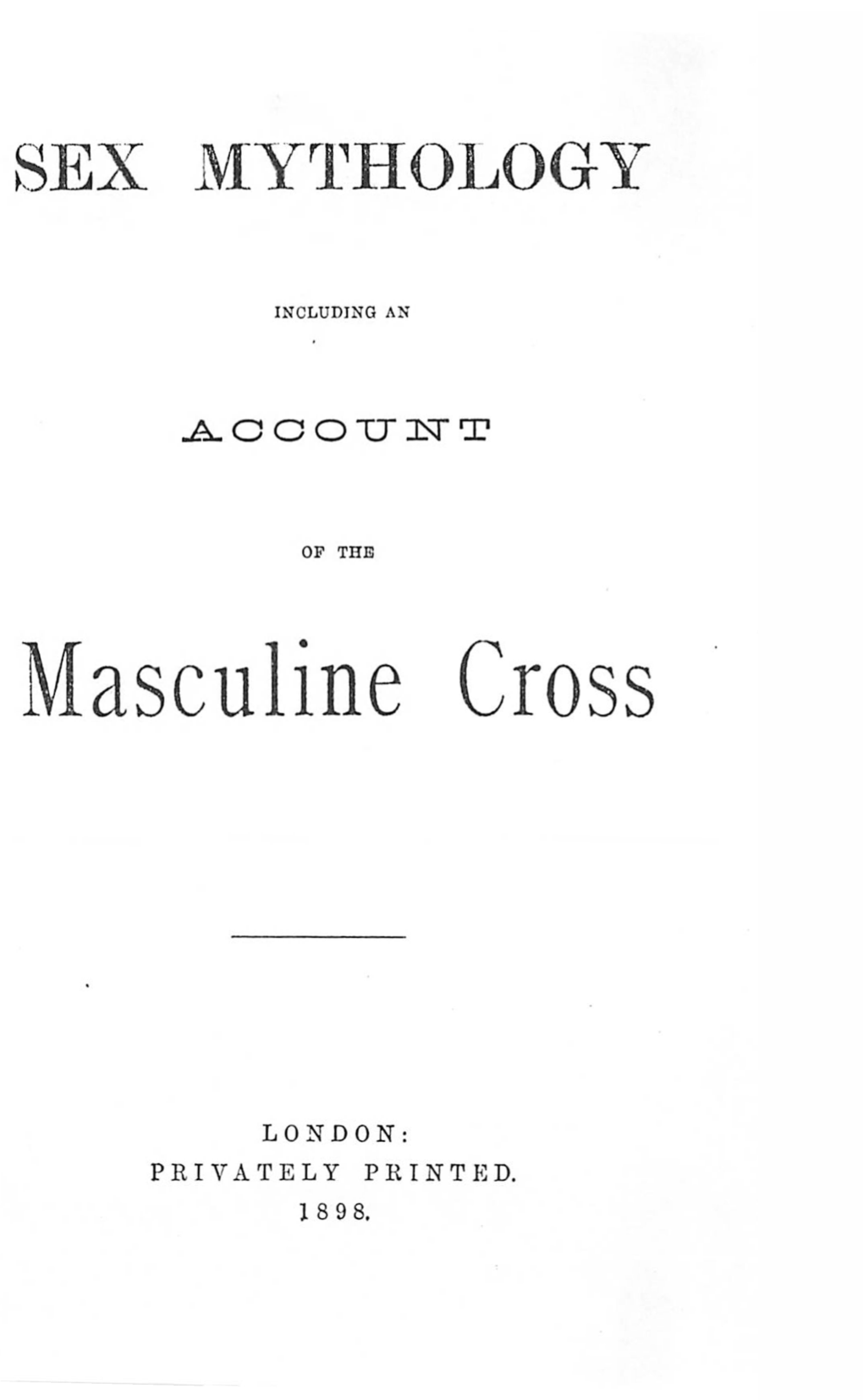 Masculine Cross