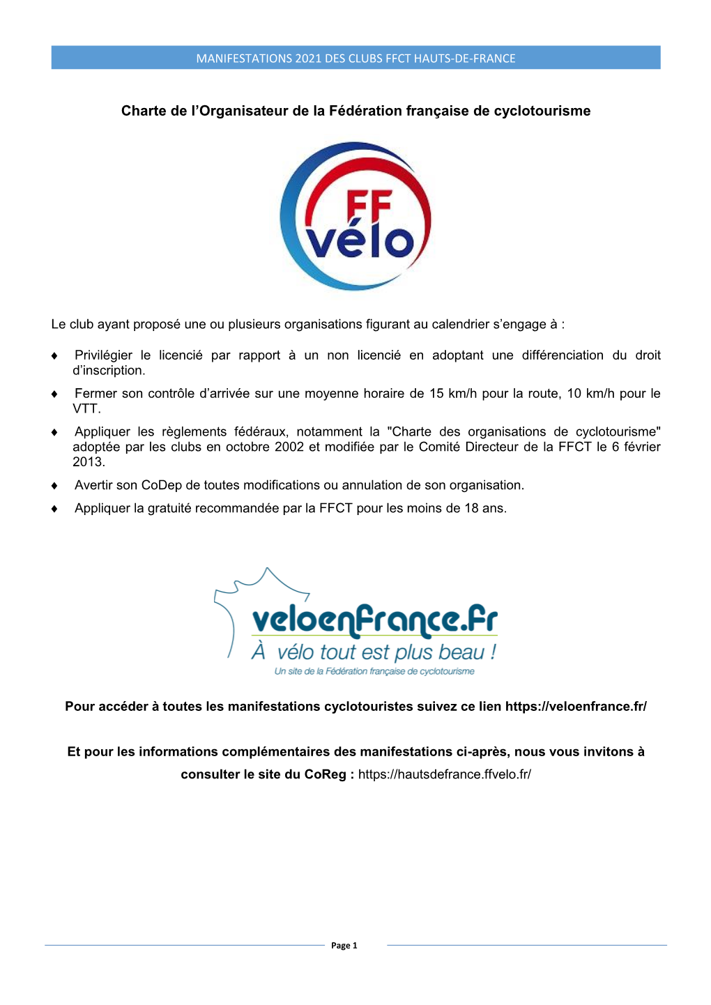 Toutes Les Manifestations 2021 Des Clubs Ffct Hauts-De-France