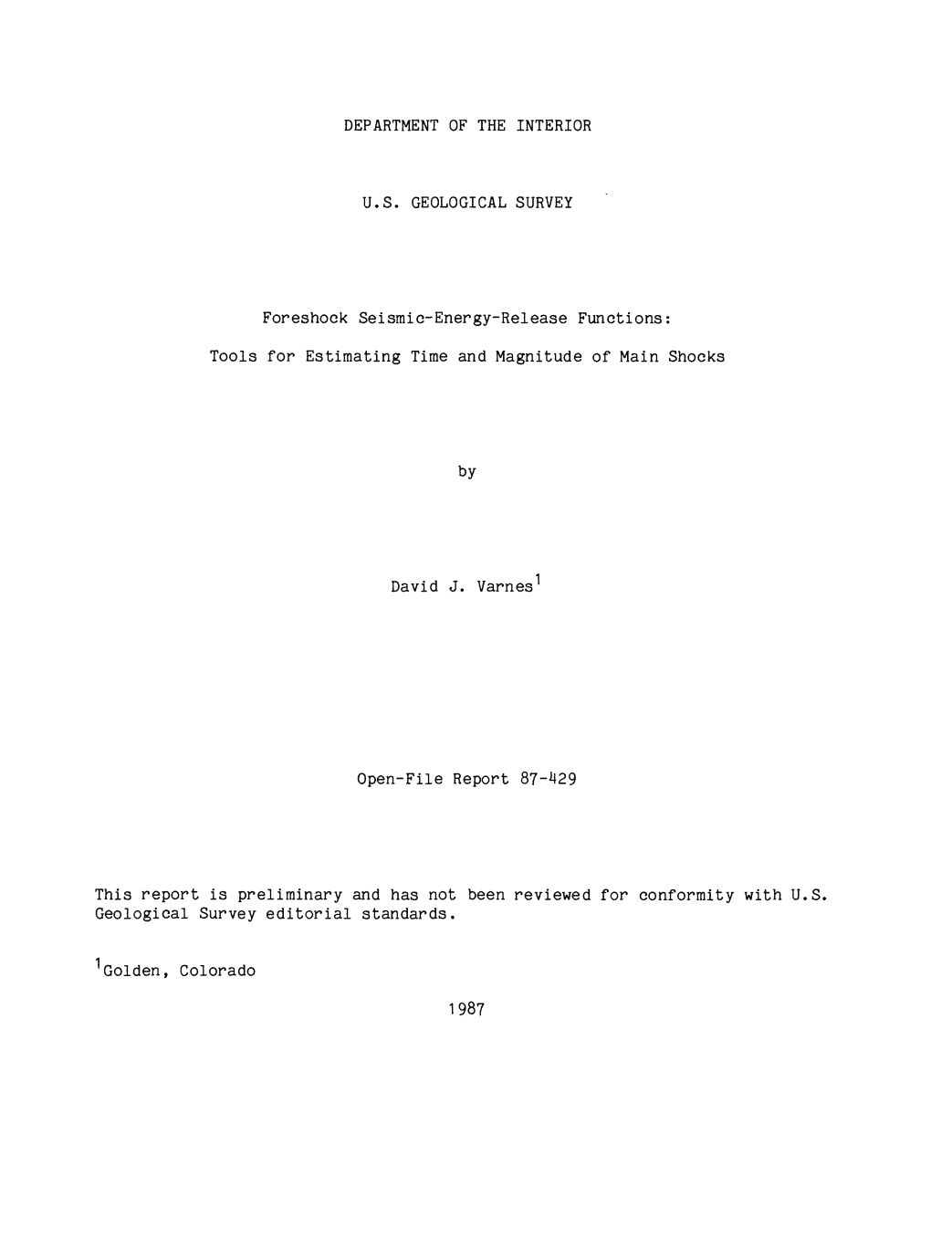 Foreshock Seismic-Energy-Release Functions: Tools for Estimating Time and Magnitude of Main Shocks