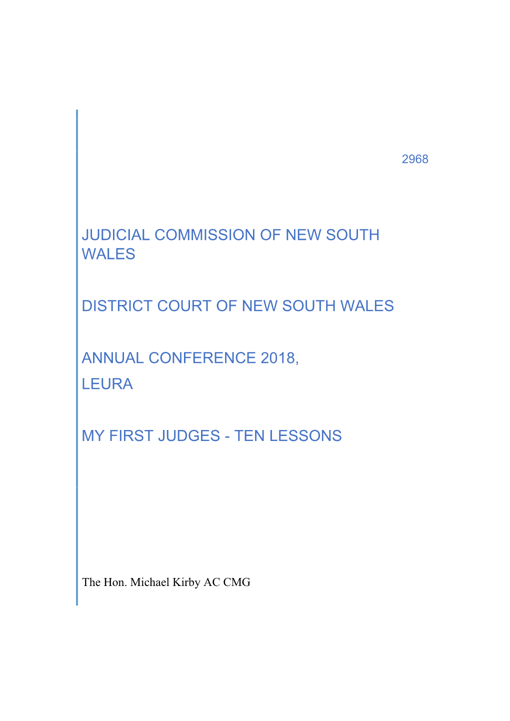 Judicial Commission of New South Wales District Court