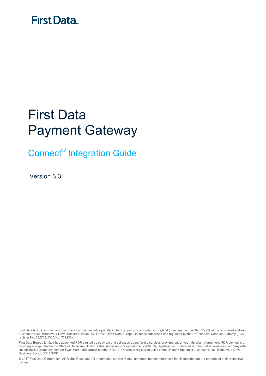 First Data Payment Gateway