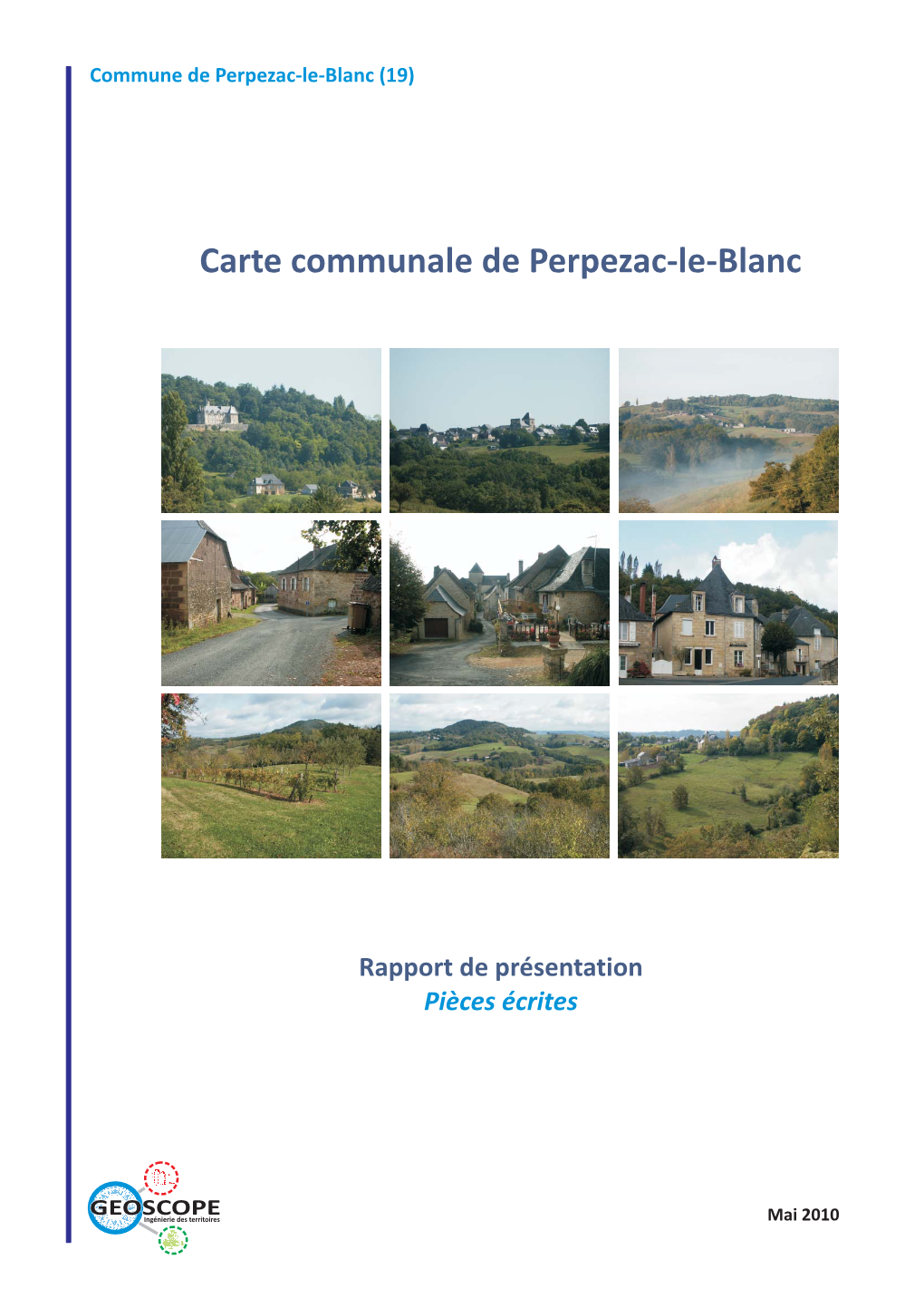 Carte Communale De Perpezac-Le-Blanc