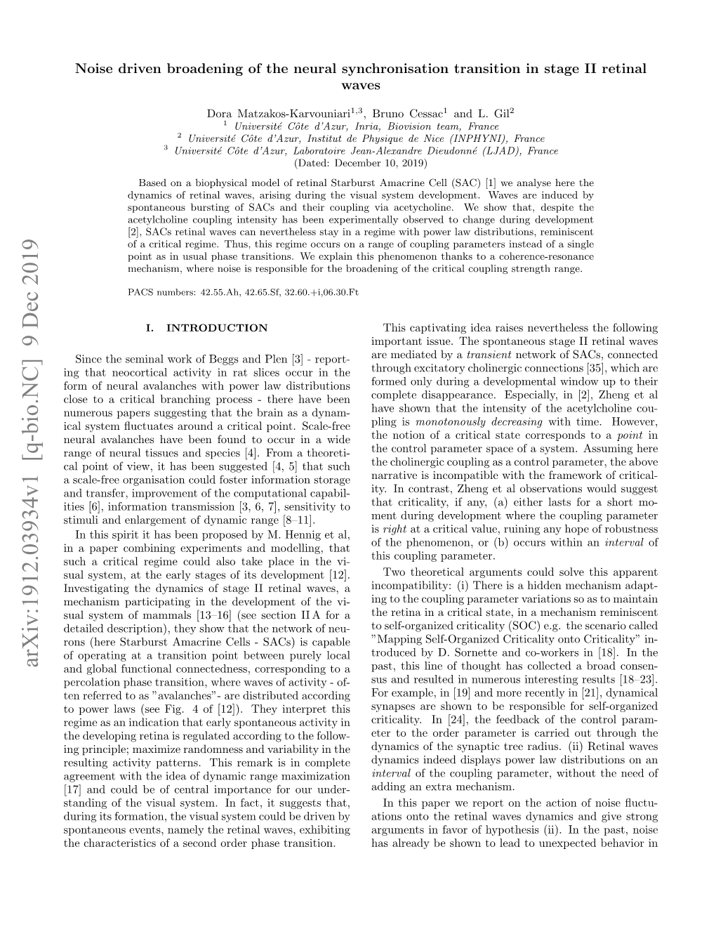 Noise Driven Broadening of the Neural Synchronisation Transition in Stage II Retinal Waves