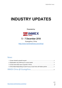 Industry Updates