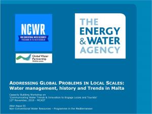 Water Management, History and Trends in Malta