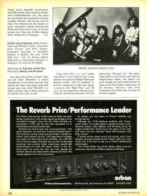 The Reverb Price /Performance Leader Orban