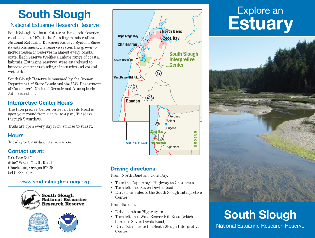 South Slough Reserve Brochure and Trail