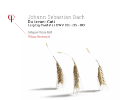 Johann Sebastian Bach Du Treuer Gott Leipzig Cantatas BWV 101 - 115 - 103