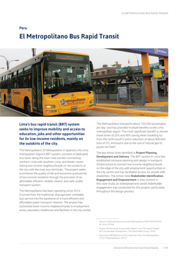 El Metropolitano Bus Rapid Transit