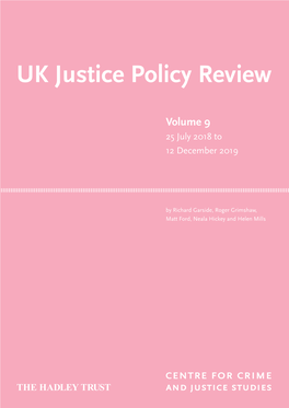 UK Justice Policy Review