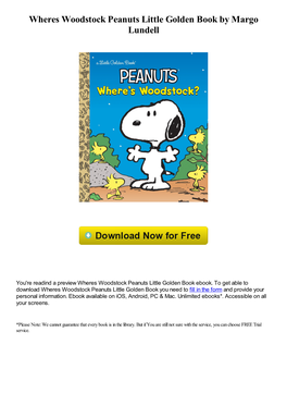 Wheres Woodstock Peanuts Little Golden Book by Margo Lundell