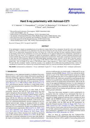 Hard X-Ray Polarimetry with Astrosat-CZTI