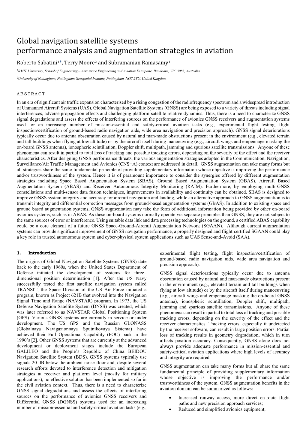 Global Navigation Satellite Systems Performance Analysis And