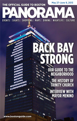 Our Guide to the Neighborhood the History of Trinity Church Interview with Mayor Menino