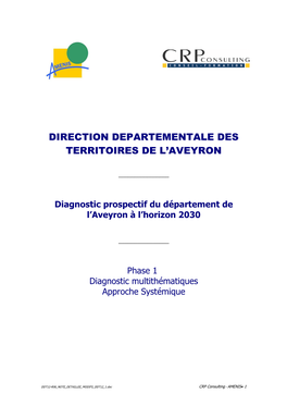 Direction Departementale Des Territoires De L'aveyron