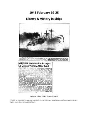 1945 February 19-25 Liberty & Victory in Ships