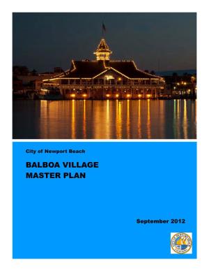 Balboa Village Master Plan