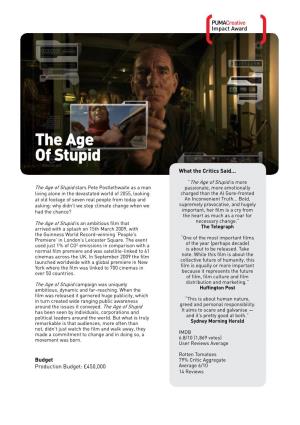 The Age of Stupid What the Critics Said