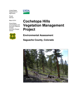 Cochetopa Hills Vegetation Management Project Environmental Assessment