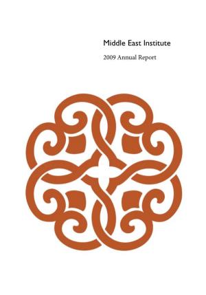 2009 Annual Report Mission Statement