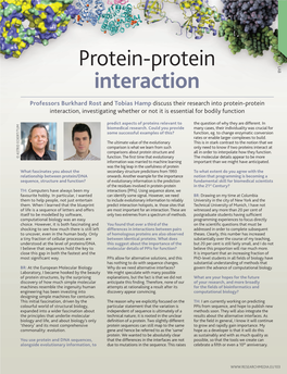 Protein-Protein Interaction, Investigating Whether Or Not It Is Essential for Bodily Function