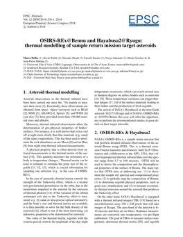 OSIRS-Rex@Bennu and Hayabusa2@Ryugu: Thermal Modelling of Sample Return Mission Target Asteroids