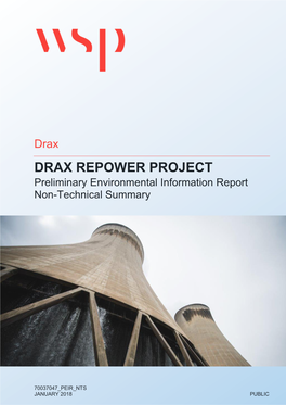 DRAX REPOWER PROJECT Preliminary Environmental Information Report Non-Technical Summary