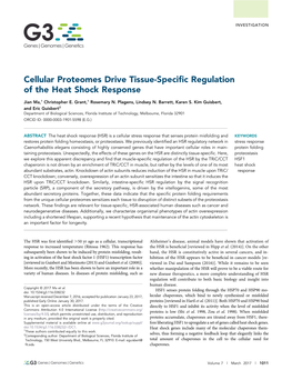 Cellular Proteomes Drive Tissue-Specific Regulation of The