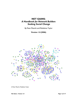 NET GAINS: a Handbook for Network Builders Seeking Social Change