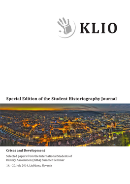 Special Edition of the Student Historiography Journal Crises and Development