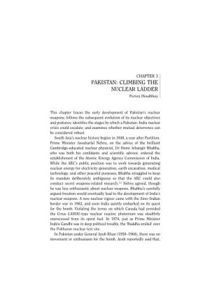Pakistan P : Climbing the Nuclear Ladder