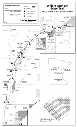 Willard Munger State Trail -Paved (Asphalt) Picnic / Rest Area Pine, Carlton and St