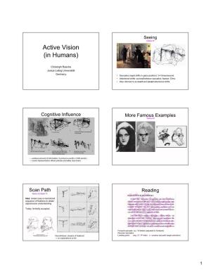 Active Vision (In Humans)