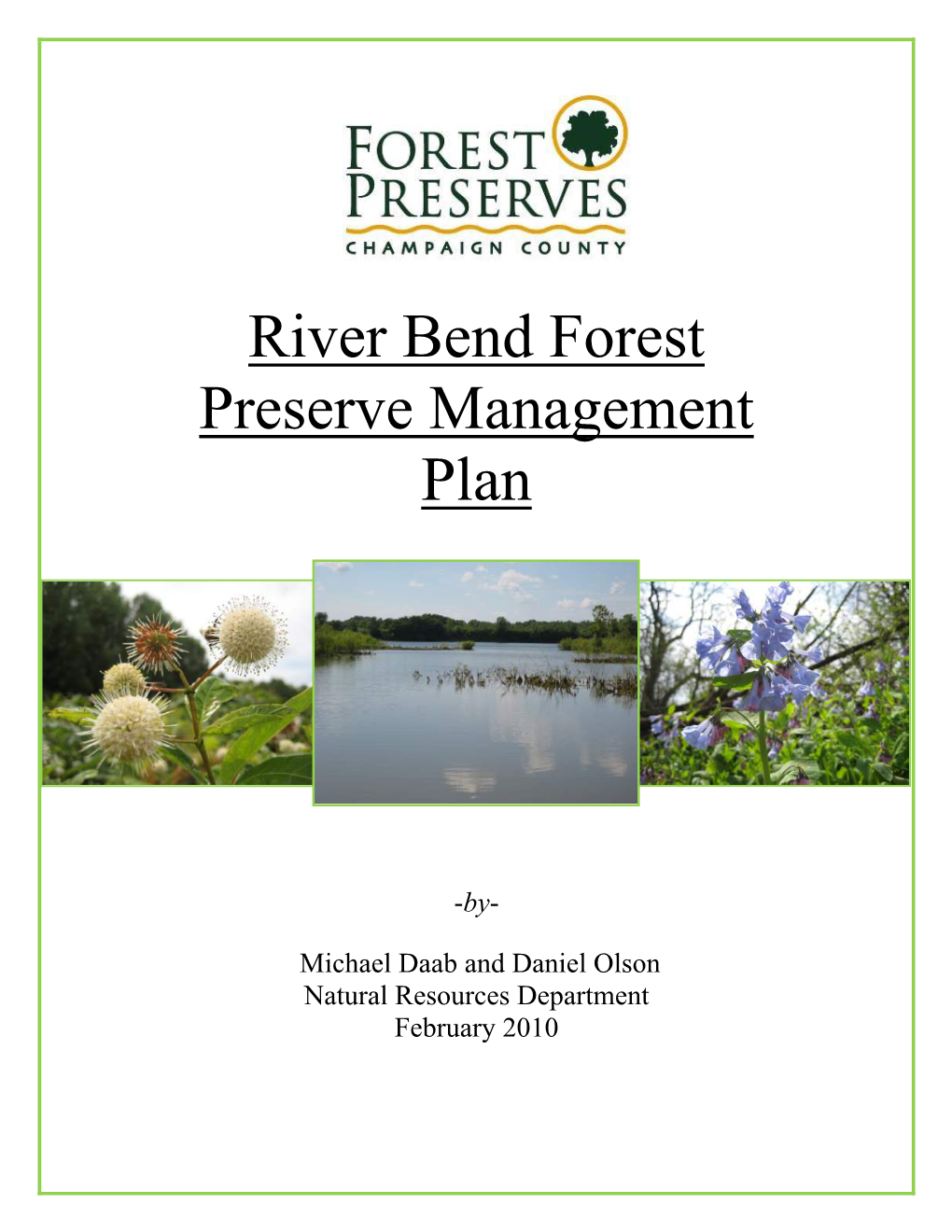 Natural Resource Management Plan Outline
