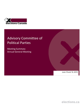 Advisory Committee of Political Parties