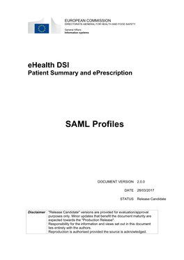 SAML Profiles