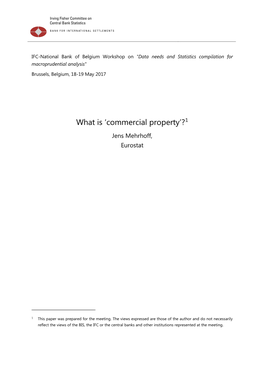What Is 'Commercial Property'?