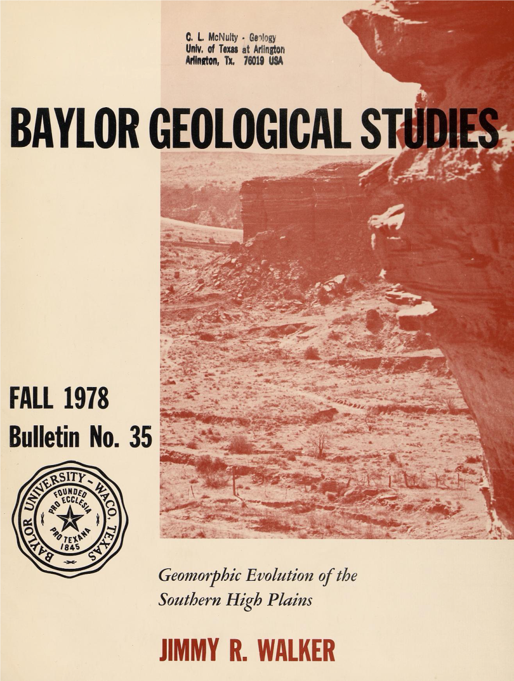 Baylor Geological Studies