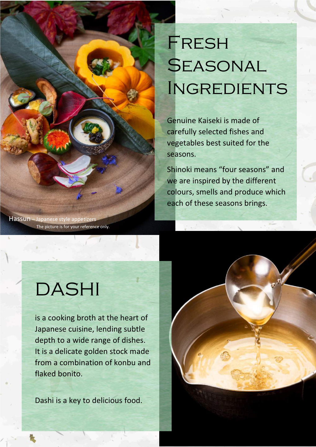 DASHI Fresh Seasonal Ingredients