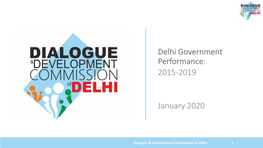 Delhi Government Performance: 2015-2019
