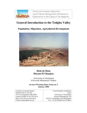 General Introduction to the Todgha Valley