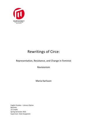 Rewritings of Circe