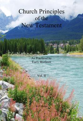 Church Principles New Testament