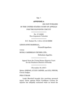 App. 1 APPENDIX a [DO NOT PUBLISH] in the UNITED STATES