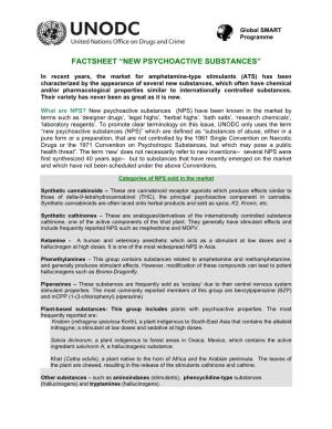 Factsheet “New Psychoactive Substances”