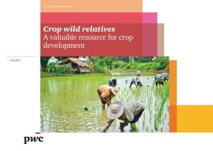 Crop Wild Relatives a Valuable Resource for Crop Development