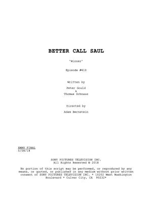 Better Call Saul – S04E10 – Winner