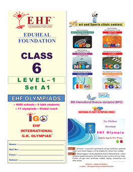 EHF Olympiads Set A1 Level–1